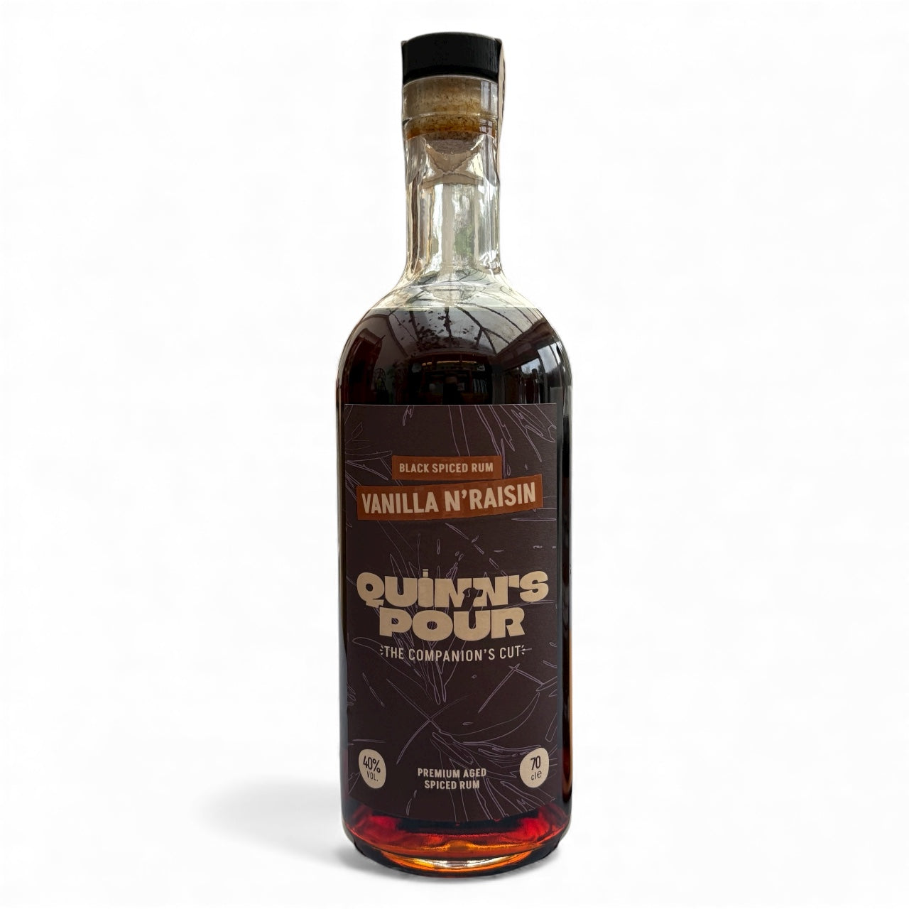 Black Spiced Vanilla N' Raisin Rum 70cl