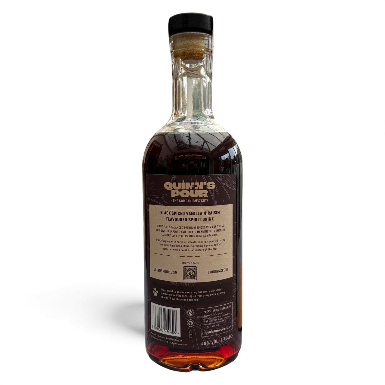 Black Spiced Vanilla N' Raisin Rum 70cl