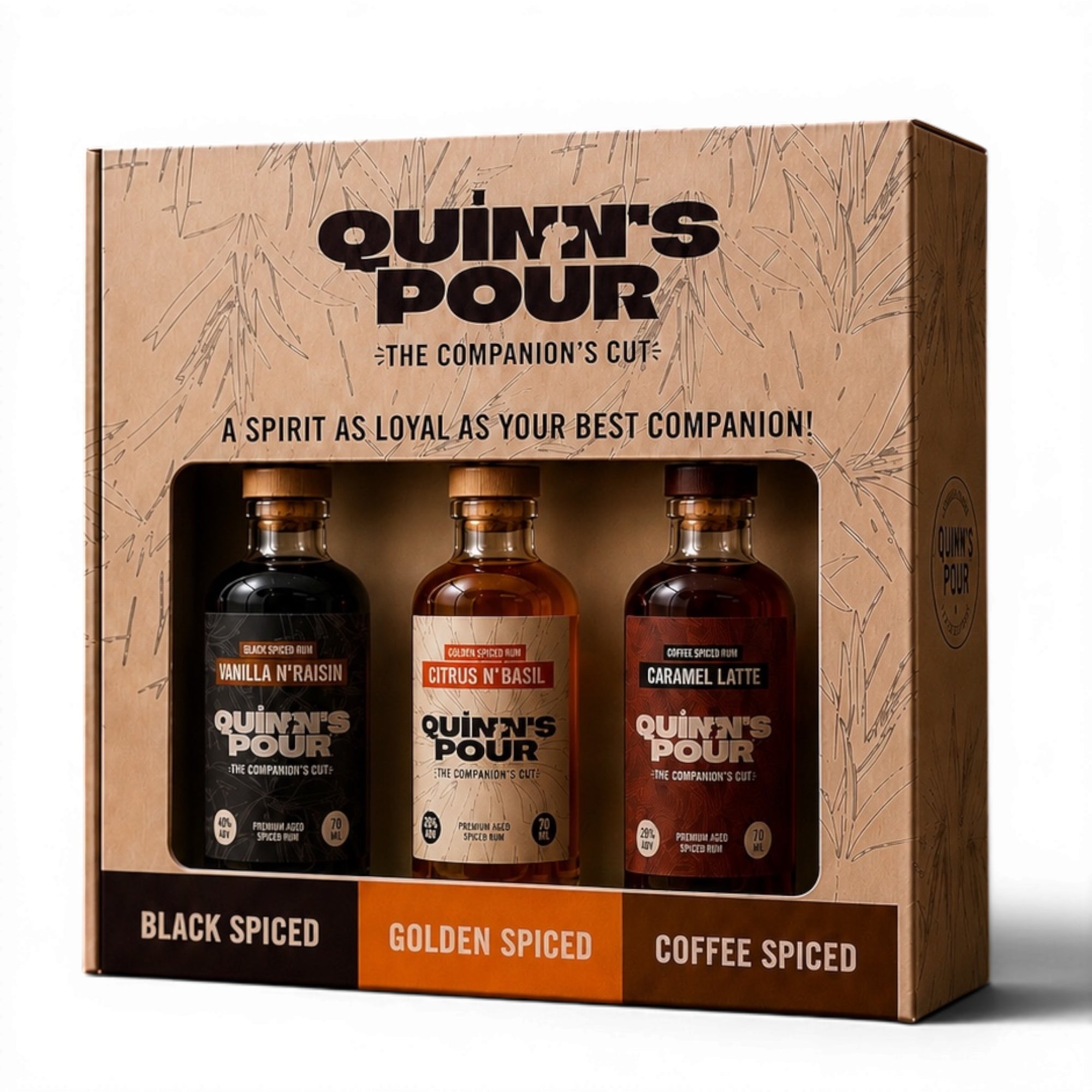 Quinn's Pour Spiced Rum Companion's Gift Pack 15ml
