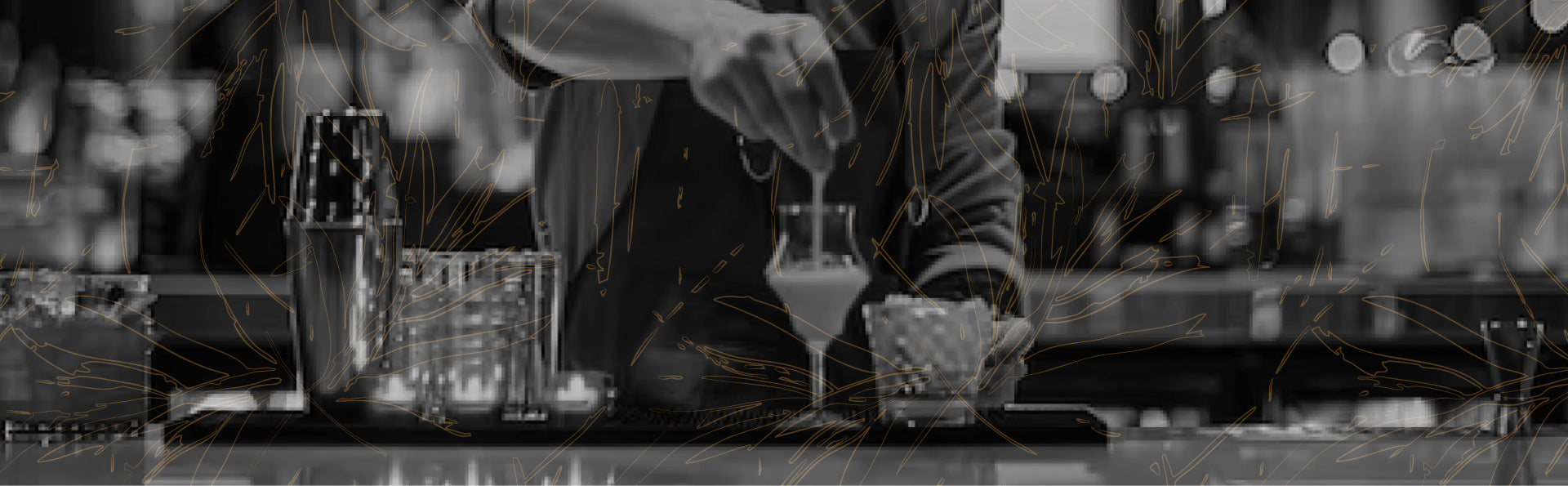 Bartender mixing a drink