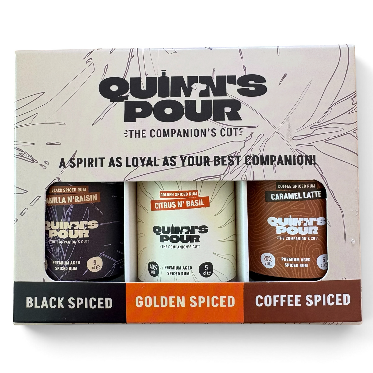 Quinn's Pour Spiced Rum Companion's Gift Pack 15ml