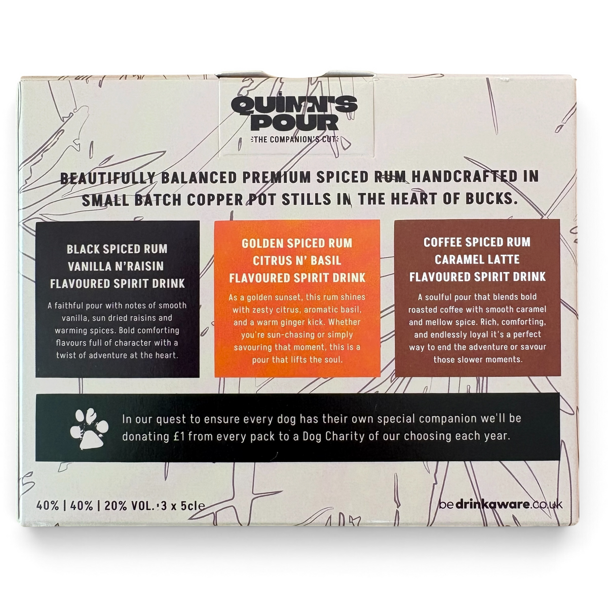 Quinn's Pour Spiced Rum Companion's Gift Pack 15ml