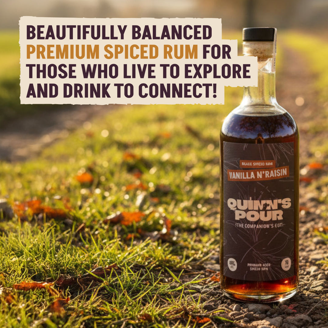 Black Spiced Vanilla N' Raisin Rum 70cl