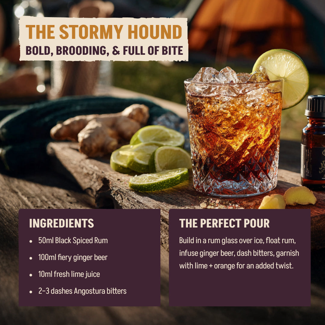 Black Spiced Vanilla N' Raisin Rum 70cl