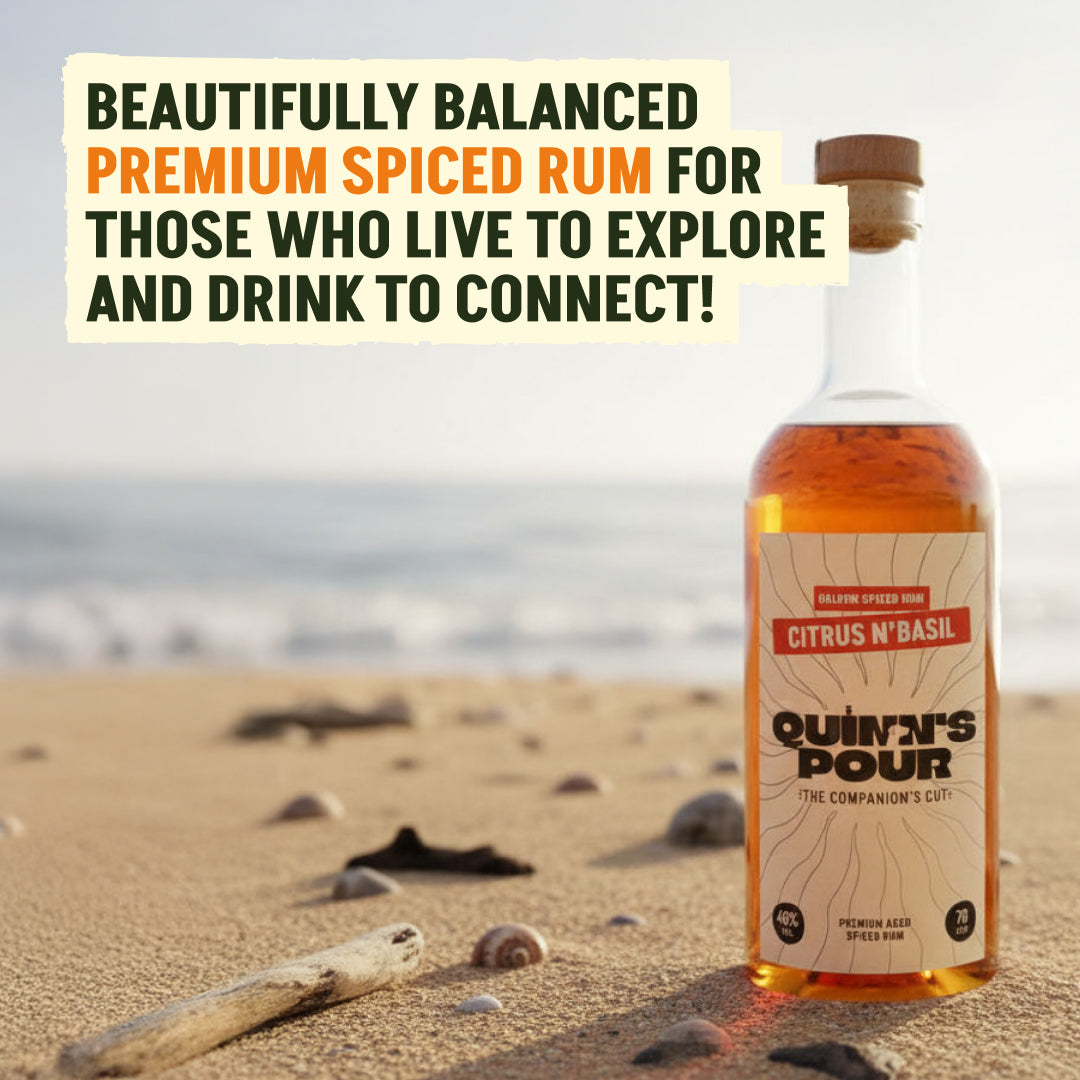 Golden Spiced Citrus N' Basil Rum 70cl